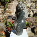 ‘Emerging’ stone carving in polyphant soapstone