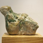 ‘Letting The Light In’ sculpture carved in opal stone