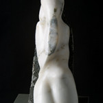 ‘Shivakthi’  stone sculpture in alabaster. Derbyshire
