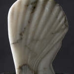 ‘Enlightened head’ sculpture carved in alabaster