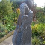 ‘Immersed’ sculpture carved in polyphant soapstone